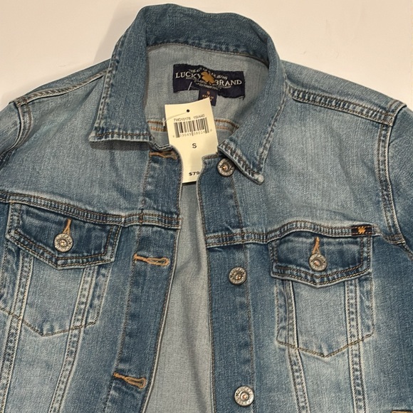 NWT LUCKY BRAND denim jean jacket small S - Picture 3 of 9